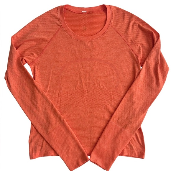 Lululemon Swiftly Tech Long-Sleeve Shirt 2.0 *Race Length - 
Solar Orange SZ 8 - Picture 3 of 8